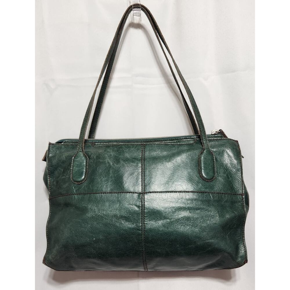 HOBO International Friar Shoulder Bag Teal Distressed Leather
